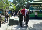 Kasrem 132/Tadulako Berangkatkan Jenazah Letkol Inf Jufri Halimu,S.E.,(Alm), Menuju Kabupaten Banggai