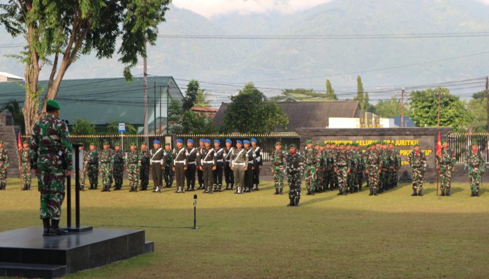 Ini Arahan Kasi Intel sebagai Irup Perdana pada Upacara Mingguan di Korem 132/Tdl.