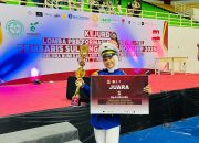 “Putri cantik Kapolsek Baolan Nabila As’ila yang masuk tim Satrova LKBB sabet juara 1 di Palu “