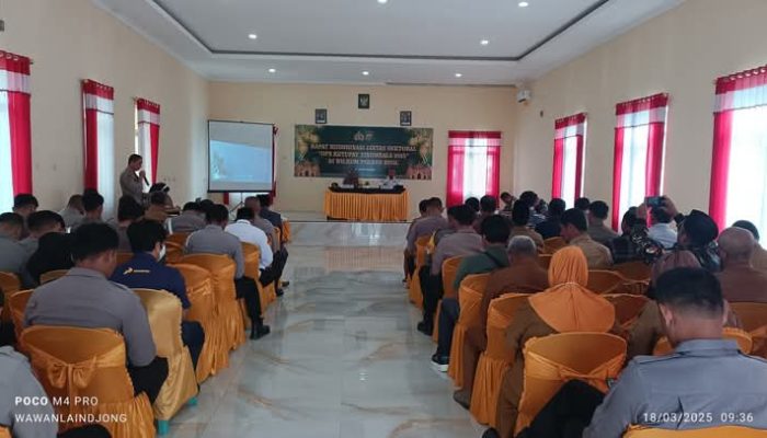 Bupati Buol Diwakili Kadis Perhubungan Ikut Rapat Koordinasi Lintas Sektor Dalam Pengamanan Perayaan Hari Raya Idul Fitri 1446 H