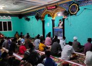 Bhabinkamtibmas Putra Daerah Tolitoli Tarawih Keliling, Ini Pesan Bripka Emil di Masjid Lameongan