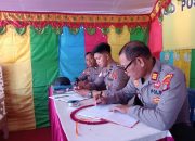 Pengecekan Pos PAM idul Fitri Usman Binol di check Kabag ops polres Tolitoli AKP Junus Djoni Achpah pagi, sore dan malam