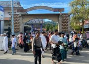 Pengaman shalat idul fitri 1 syawal 1446 H/2025 di kampus STIE mujahidin Tolitoli, Berikut penyampaian Kasi humas Polres Tolitoli