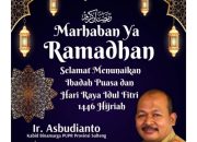 Kabid Bina Marga Dinas PUPR Provinsi Sulawesi Tengah mengucapkan Minal aidin walfaizin, mohon maaf lahir bathin