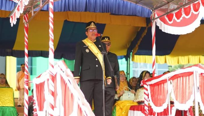 Bacakan Pidato Resmi Mendikdasmen RI, Wakil Bupati Buol Dr. Moh. Nasir Dj. Daimaroto. SH. MH Pimpin Hardiknas