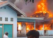 Kebakaran Hebat Hanguskan Rumah Warga di Laulalang, Warga Panik Berhamburan