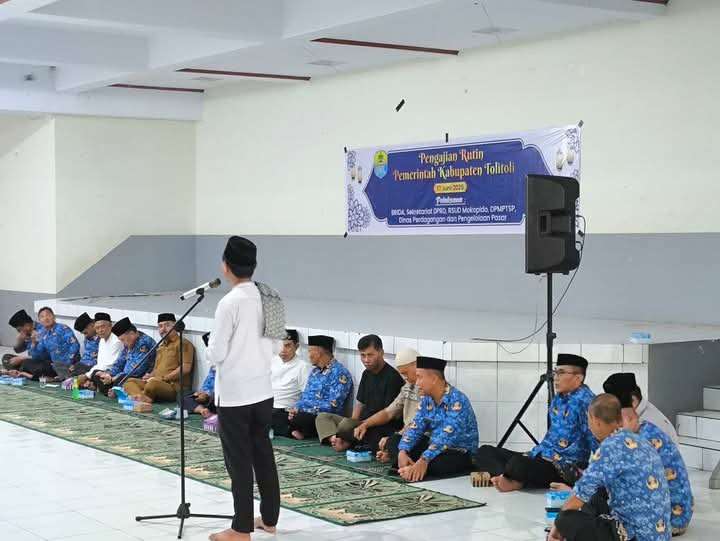 Harmoni Spiritual ASN Tolitoli: Pengajian Rutin di Masjid Agung Al-Mubarok