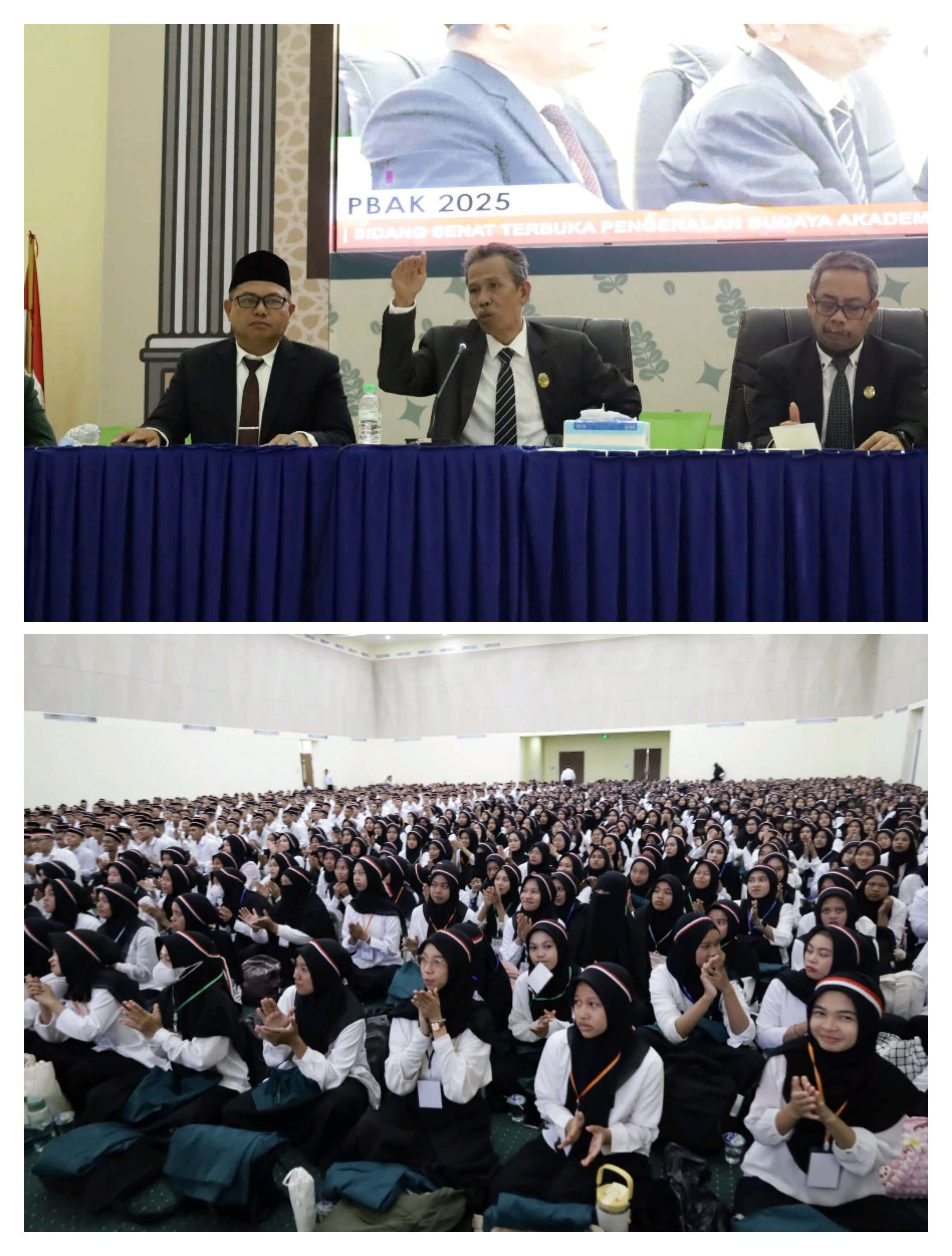 Sebanyak 1.743 Mahasiswa Baru Ikuti PBAK, Rektor UIN Datokarama Tekankan Larangan Kekerasan