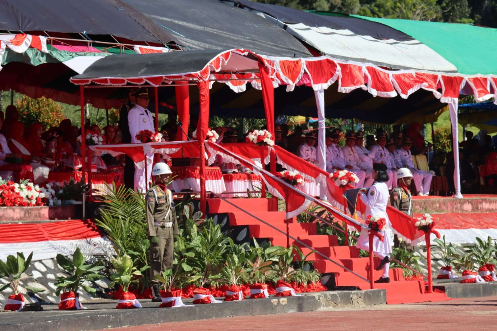 Bupati Buol Risharyudi Triwibowo MM Pimpin HUT RI Ke 80 Menuju Indonesi Bersatu, Berdaulat dan Indonesia Maju