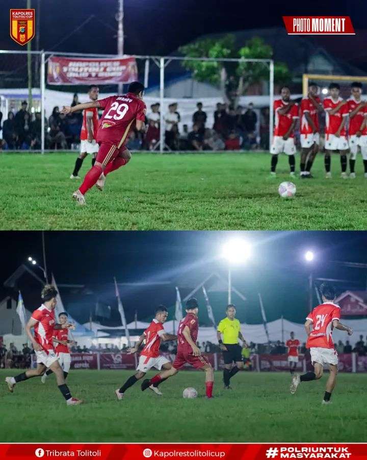 Bajugan FC Lolos ke Perempat Final Kapolres Tolitoli Cup 2025 Berkat Gol Tunggal Agus Saputra