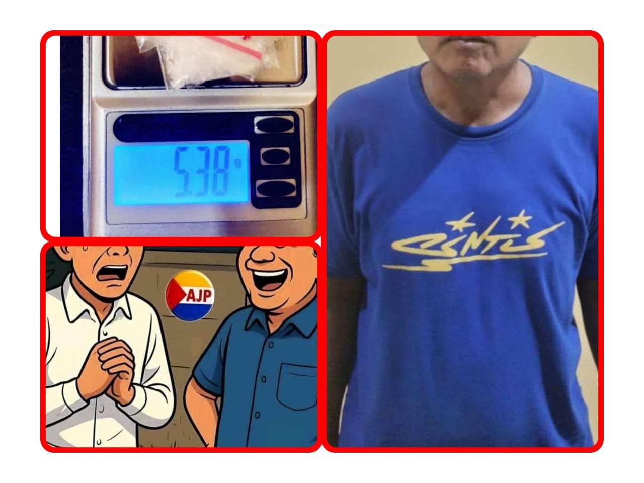 “AD di tangkap jual shabu shabu,Di seruni Kampung Buol”