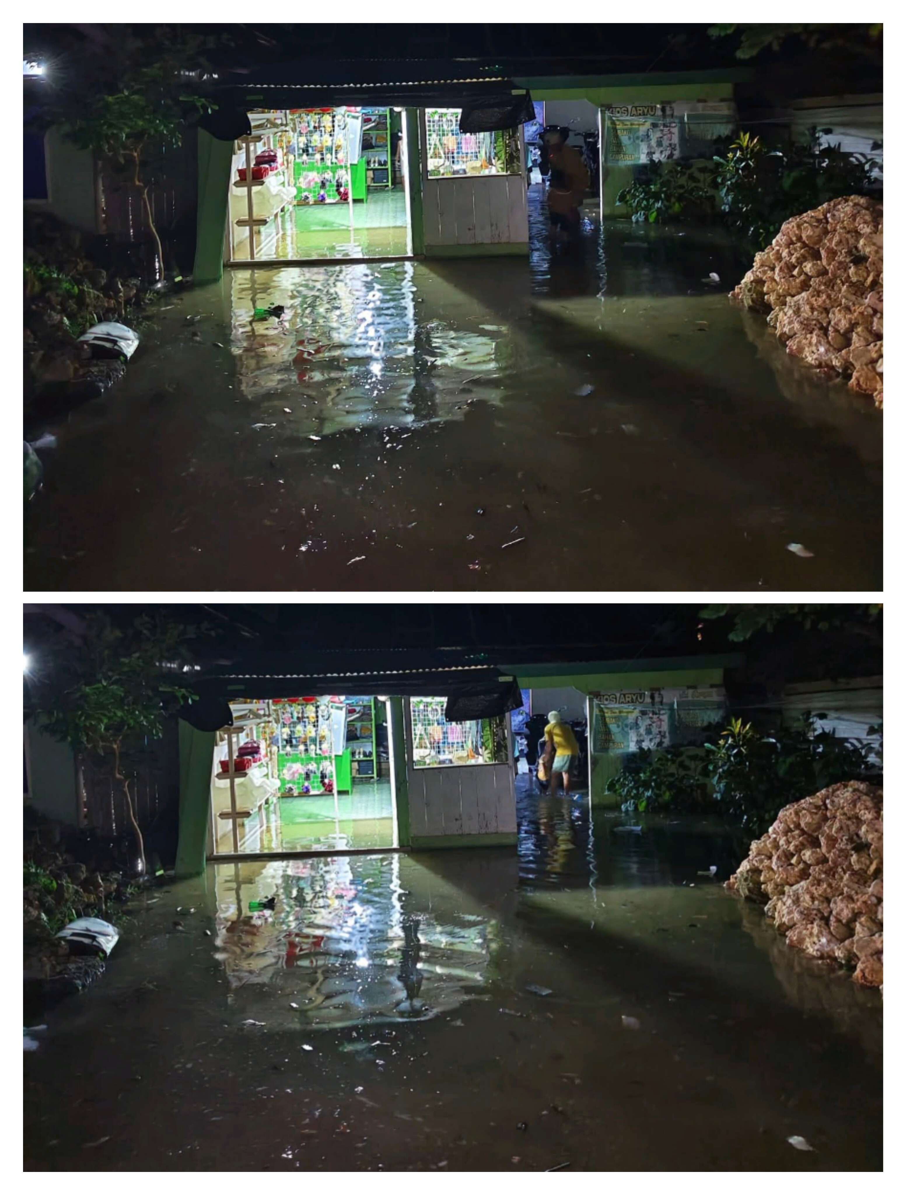 Banjir Rob Rendam Rumah Warga di Kelurahan Buol, Lurah Imbau Warga Tetap Waspada