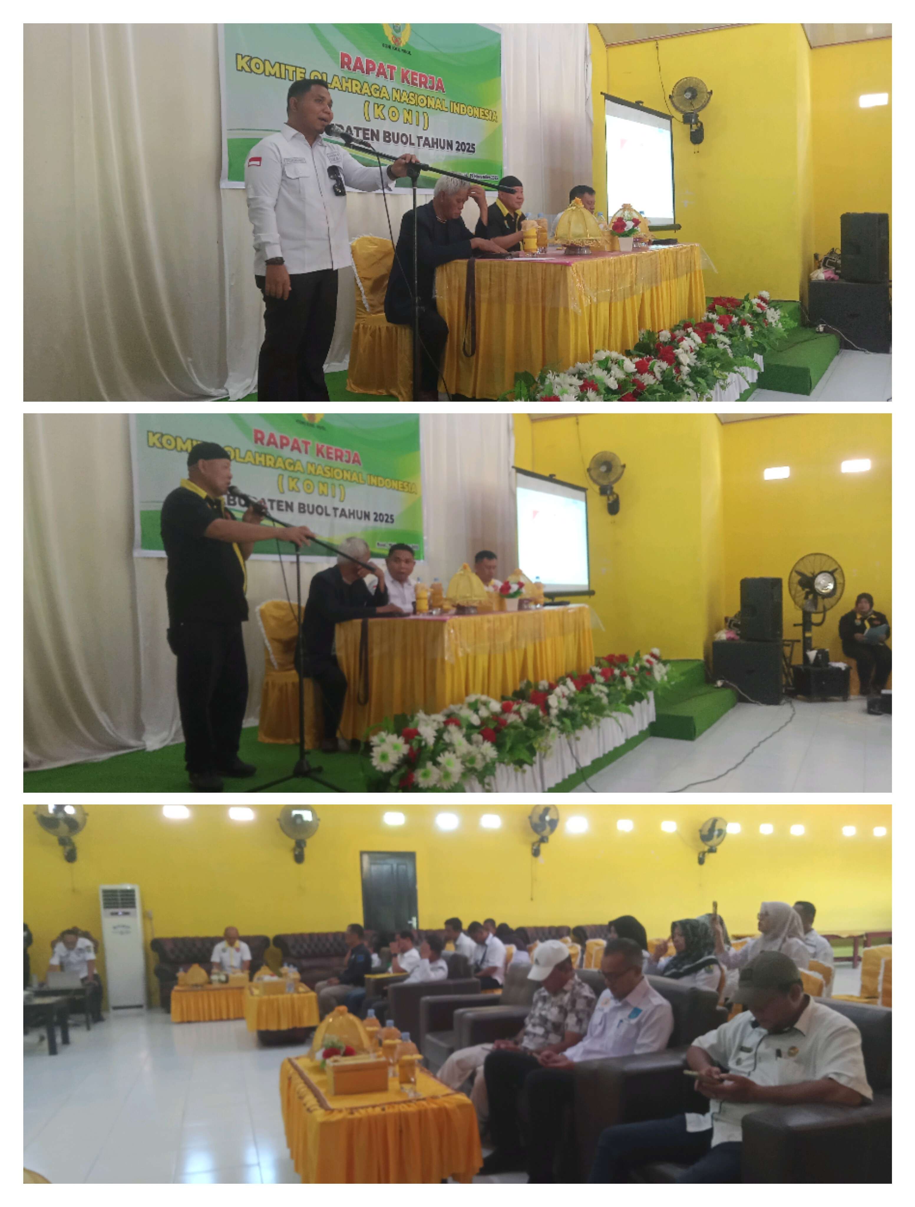 Kadis Pemuda dan Olahraga Buka Resmi Rapat Kerja KONI Buol Tahun 2025