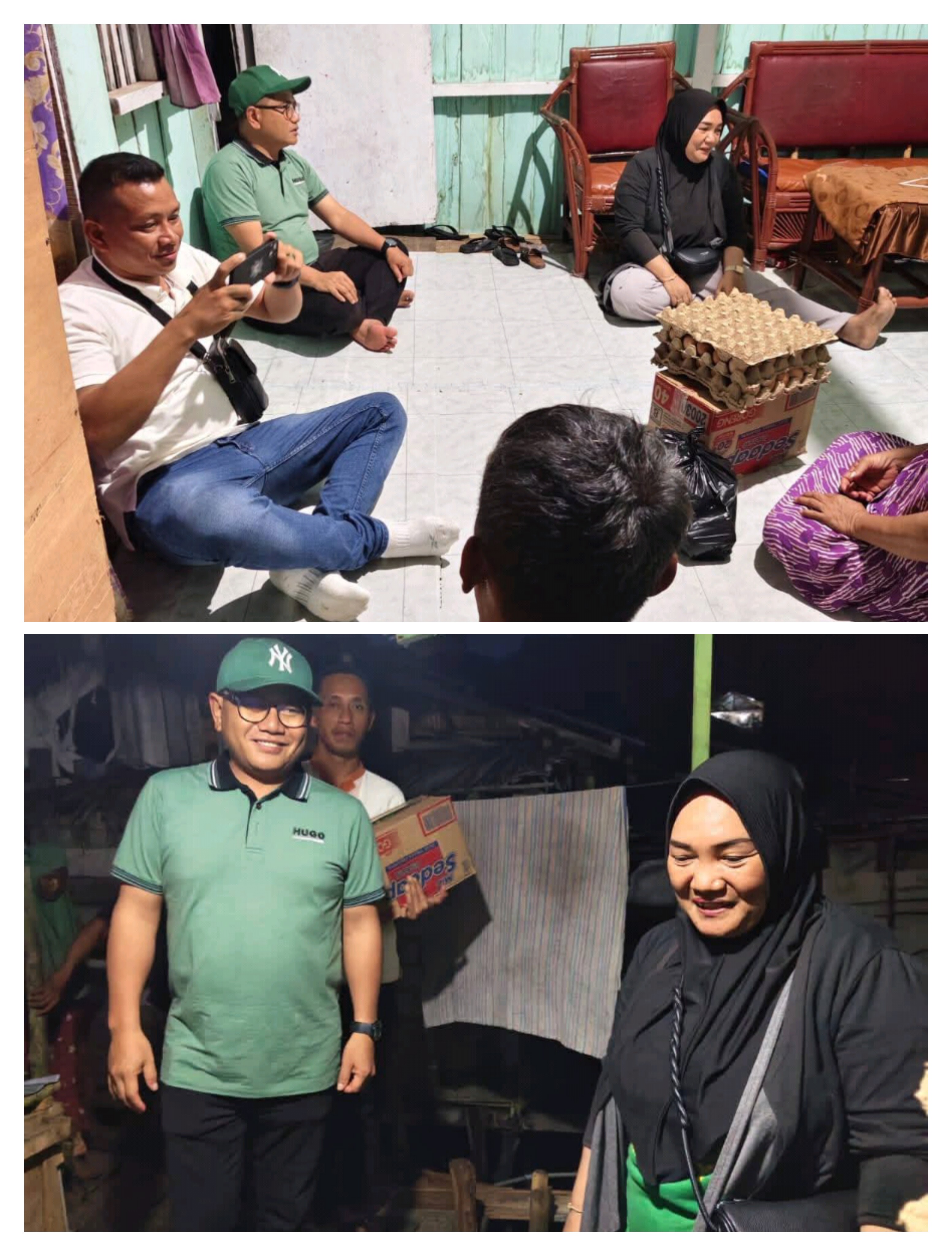 Kunjungan Bupati Buol ke Rumah Korban Musibah Ambruknya Rumah Panggung di Leok 1