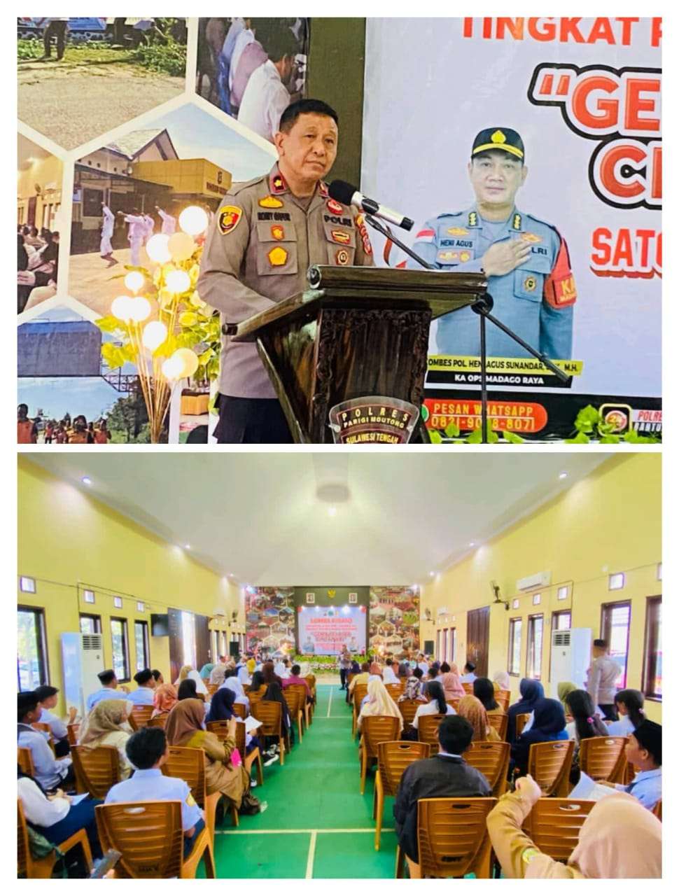 Waka Polres Parigi Moutong Buka Lomba Pidato Antar Pelajar SMP/Sederajat Tingkat Polres