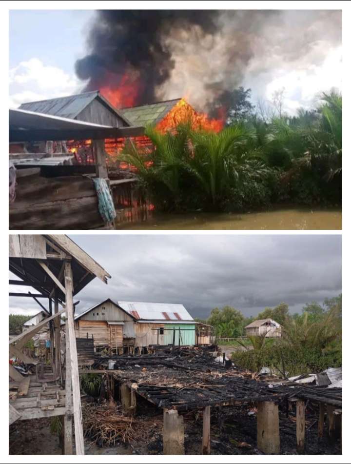 Kebakaran Hanguskan Satu Unit Rumah di Kelurahan Buol, Dua KK Terdampak