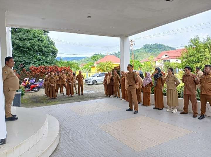 Apel Perdana 2026, Dinas Nakertrans Buol Tekankan Disiplin dan Kinerja Aparatur