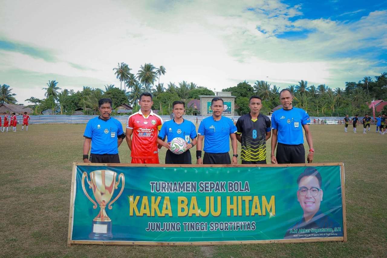 Wasit Tolitoli Pimpin Piala Kaka Baju Hitam Cup 2026 di Parigi Moutong, Siap Ukir Karier Profesional