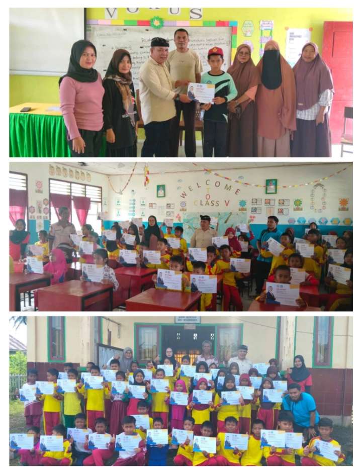 Penyerahan Sertifikat Beasiswa PIP Aspirasi Nilam Sari Lawira di Bukal, Siswa SDN 9, 10, dan 11 Terima Manfaat