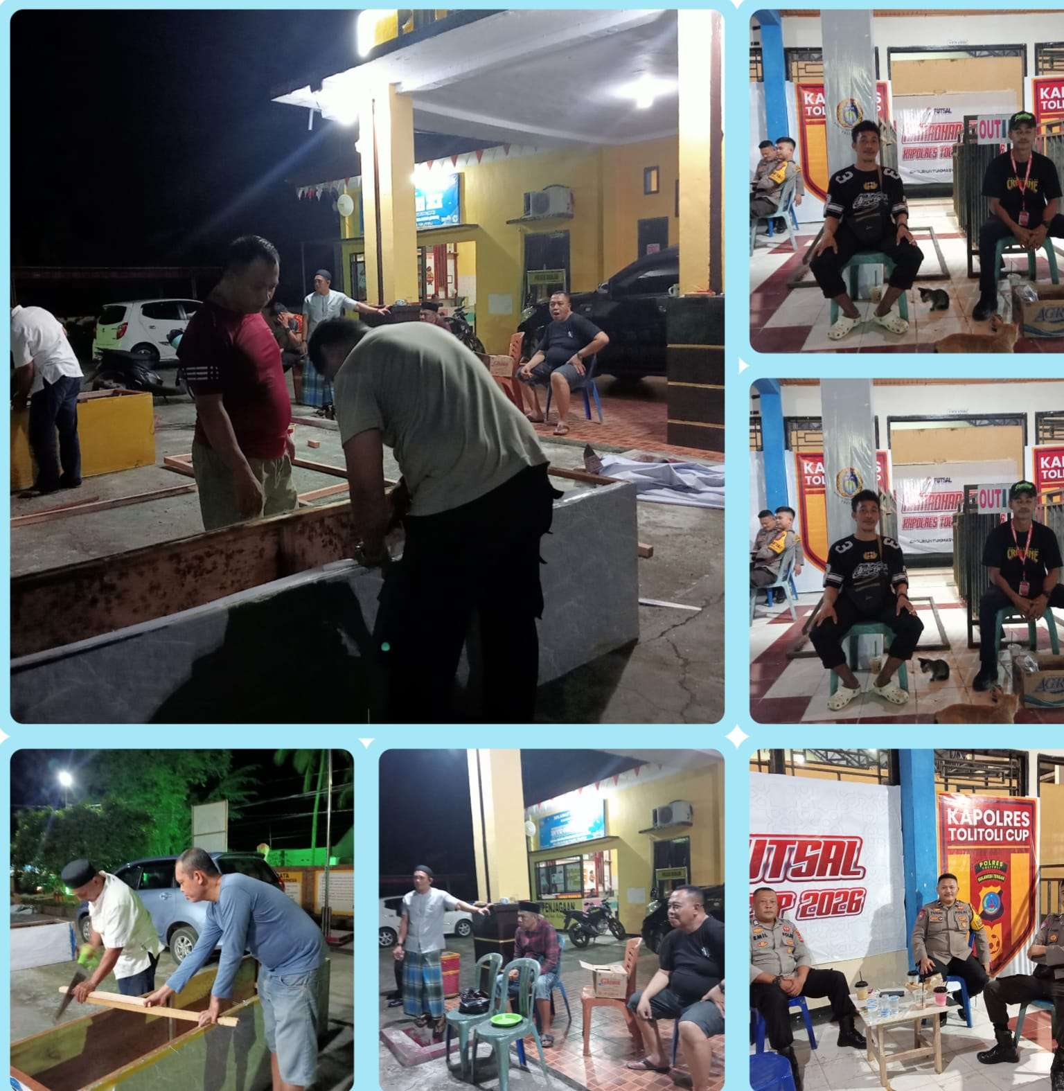 Polsek Baolan Siapkan Pos Pengamanan Idul Fitri, Amankan Turnamen Futsal Kapolres Cup di Mokkondogan