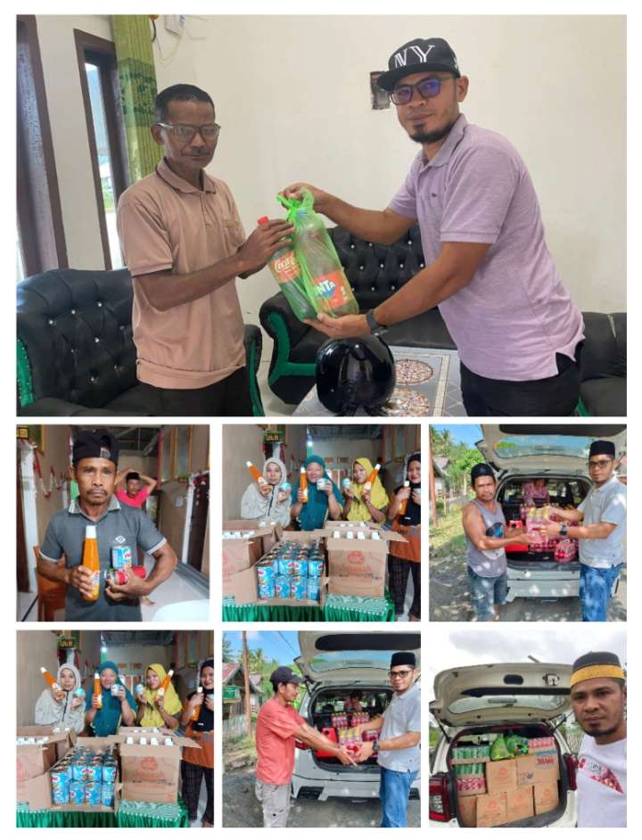 Kades Mangubi Satriano Bagikan THR Keaparat Desa Jelang Lebaran