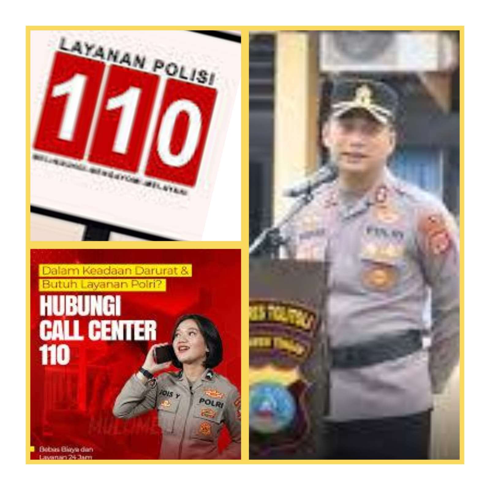 Kapolres Tolitoli himbau warga gunakan layanan telepon 110 ,berikut penjelasan AKBP Raden Real Mahendra, S.H., S.I.K.”