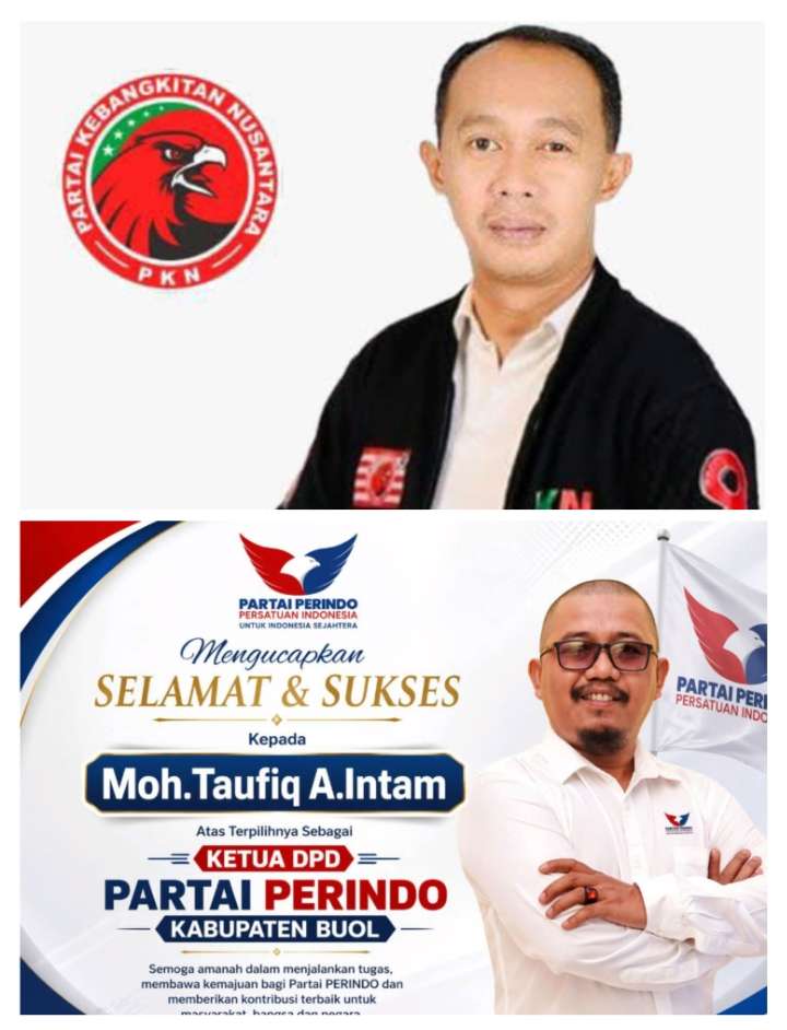 Ketua DPD Partai PKN Buol Moh. Samsul A. Umar Ucapkan Selamat kepada Ketua Baru Partai Perindo