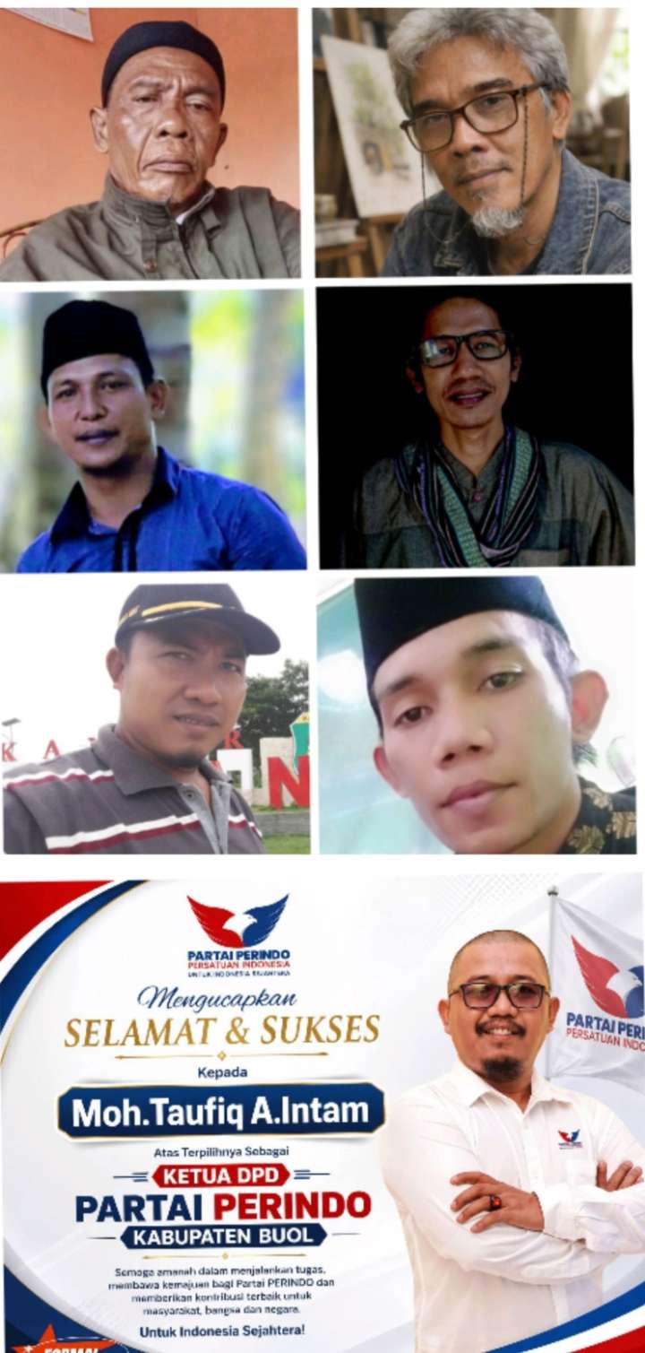 Sejumlah Aktivis Buol Beri Ucapan Selamat kepada Ketua Baru Partai Perindo Moh. Taufiq Intam