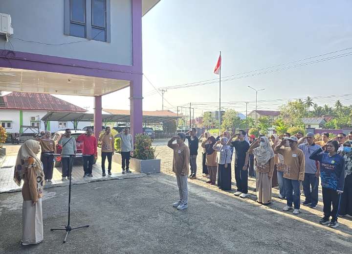 Transformasi Budaya Kerja, 70 Persen ASN Inspektorat Buol Ikuti Apel Pagi WFO