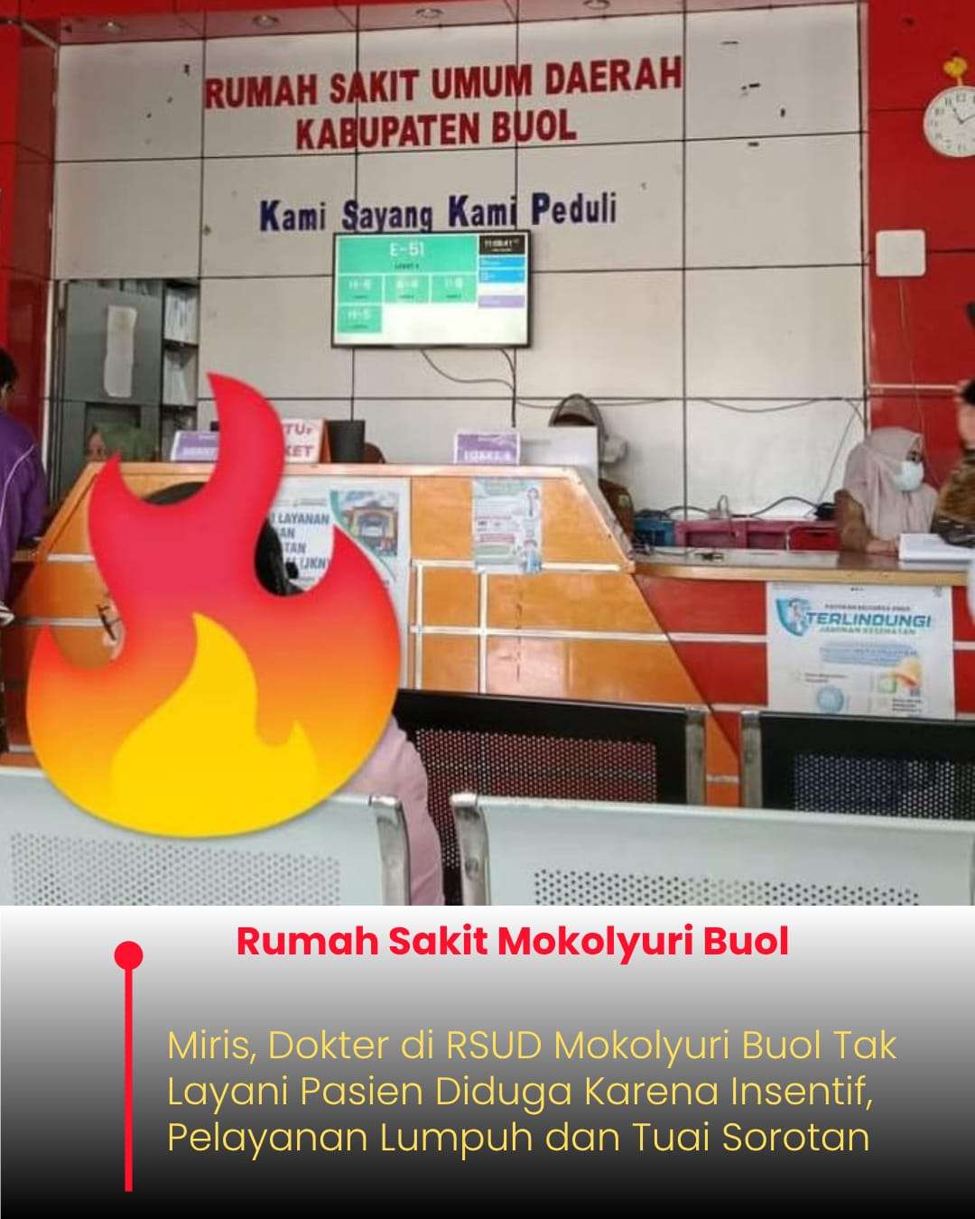 Miris! Diduga Soal Insentif, Dokter di RSUD Mokolyuri Buol Tak Layani Pasien – Pelayanan Lumpuh, Nyawa Dipertaruhkan