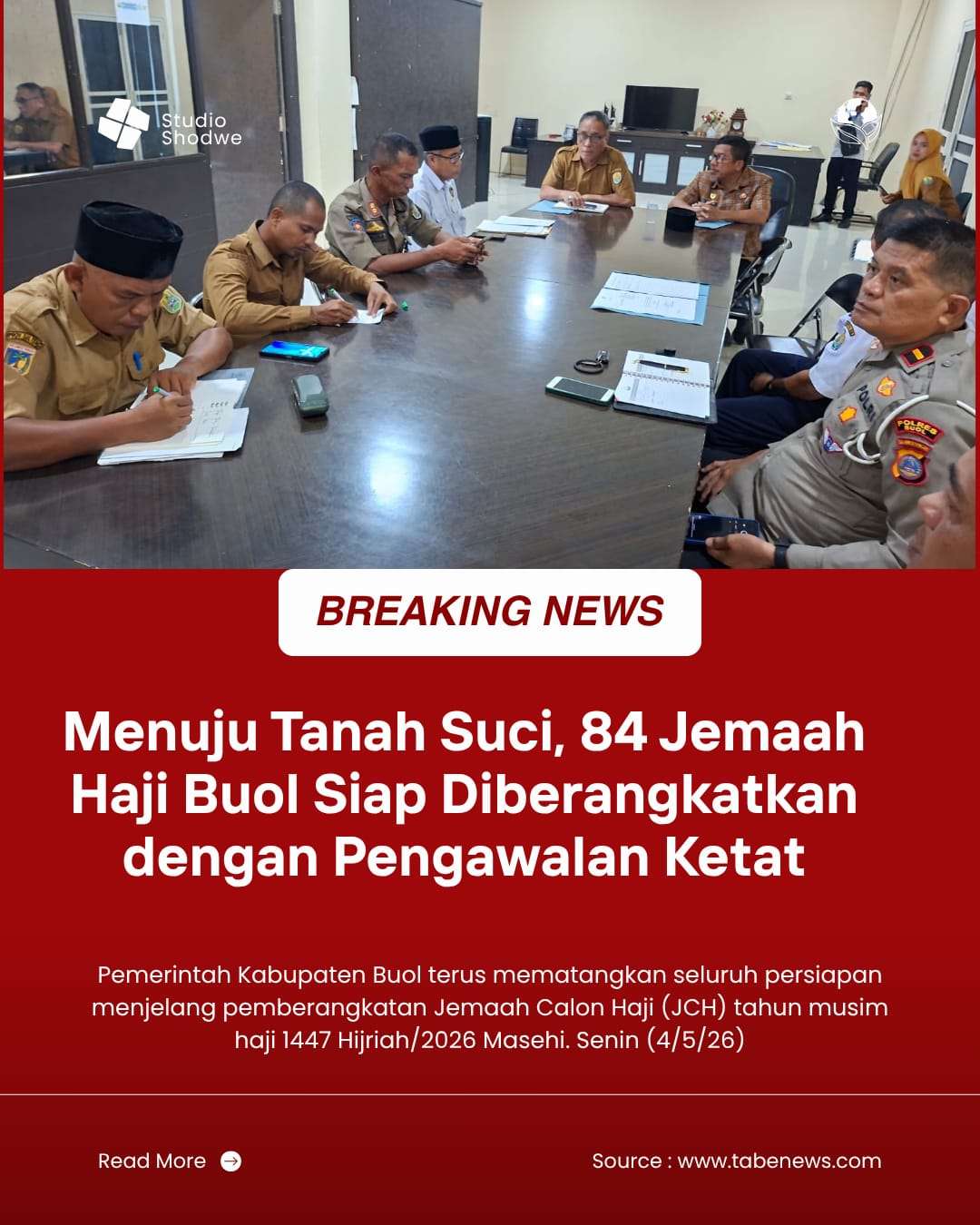 Menuju Tanah Suci, 84 Jemaah Haji Buol Siap Diberangkatkan dengan Pengawalan Ketat