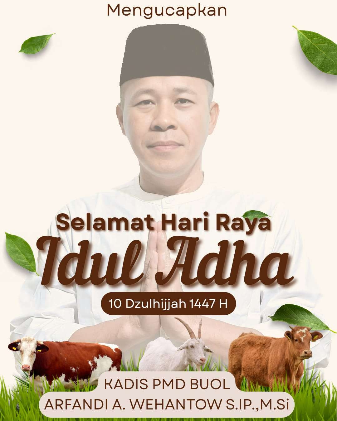 Dinas Pemberdayaan Masyarakat Desa Kabupaten Buol Ucapkan Selamat Hari Raya Idul Adha 1447 Hijriah