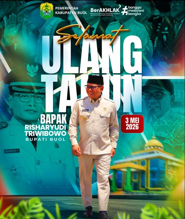 CV. Mars Buol Ucapkan Selamat Hari Lahir ke-51 Bupati Buol H. Risharyudi Triwibowo