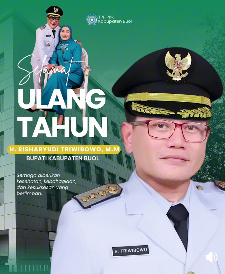 TP PKK Kabupaten Buol Ucapkan Selamat Ulang Tahun kepada Bupati H. Risharyudi Triwibowo