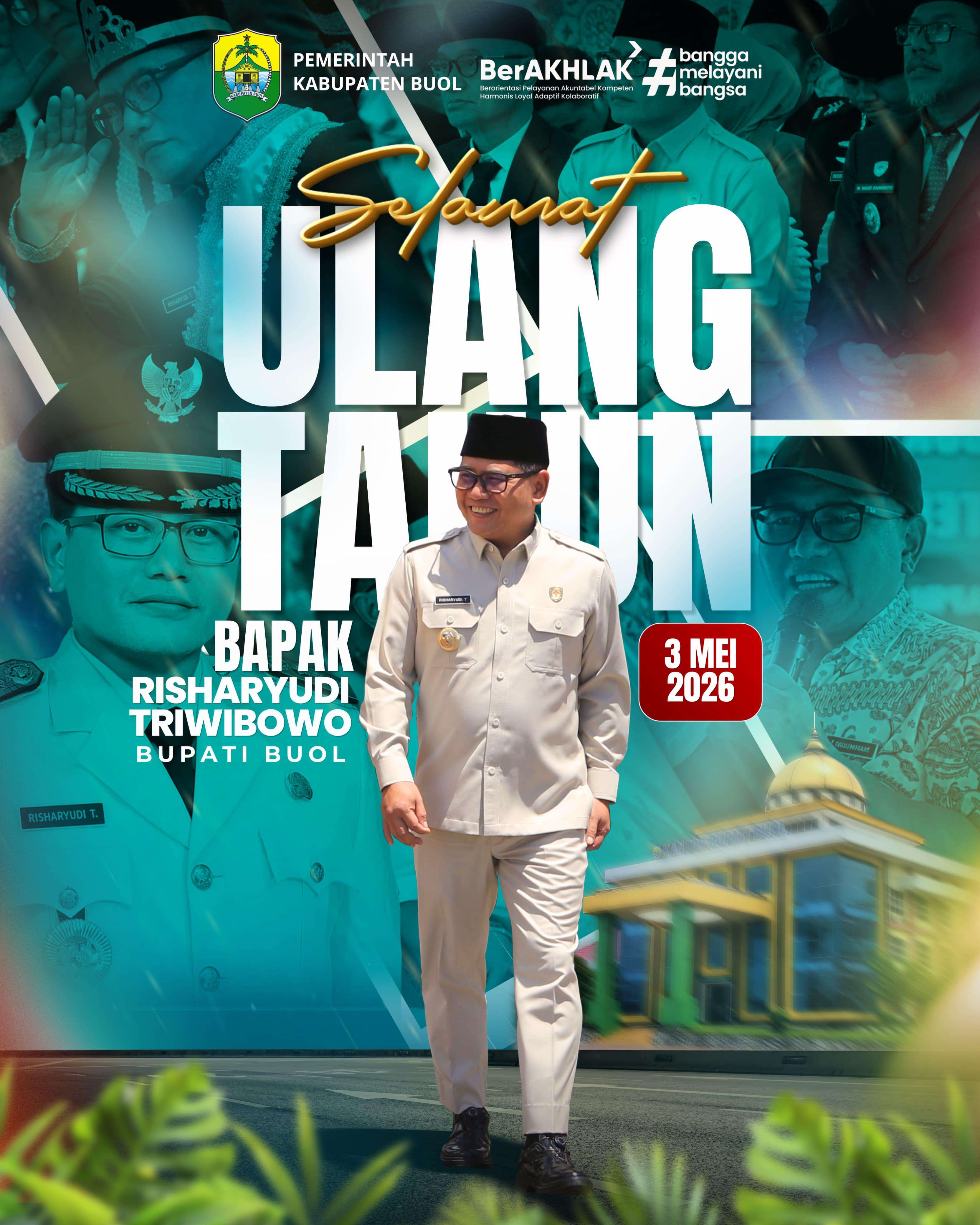 Pimpinan Redaksi Tabenews.com Ucapkan Selamat Ulang Tahun kepada Bupati Buol H. Risharyudi Triwibowo