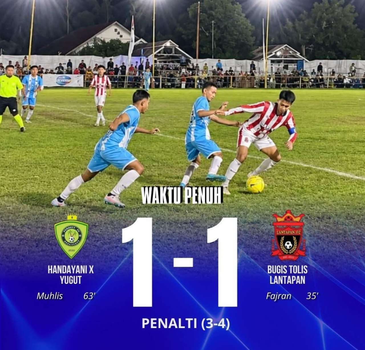 Drama 90 Menit dan Adu Penalti! Bugis Tolis Lantapan Segel Tiket Terakhir Semifinal Lingadan Cup 2026