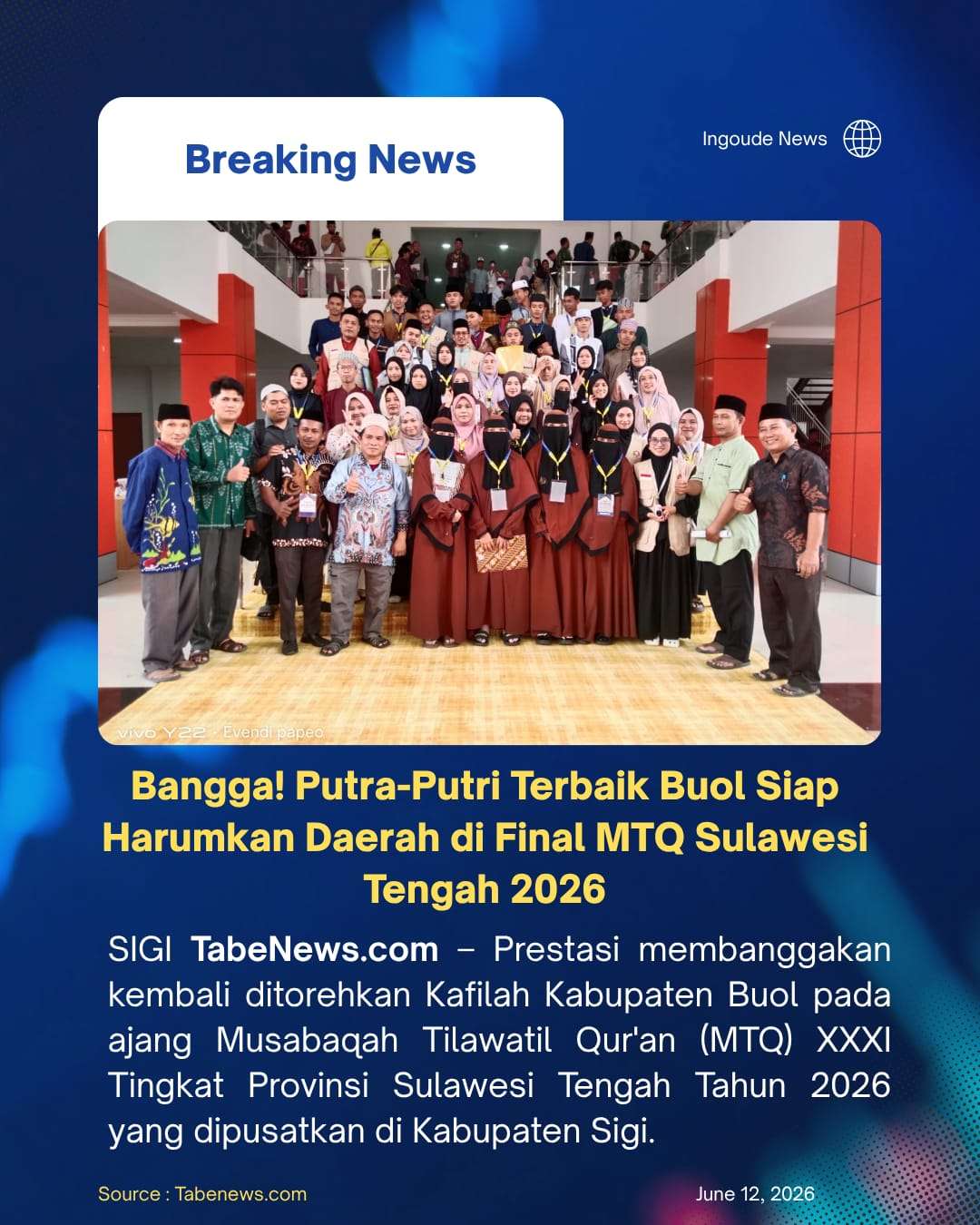 Bangga! Putra-Putri Terbaik Buol Siap Harumkan Daerah di Final MTQ Sulawesi Tengah 2026