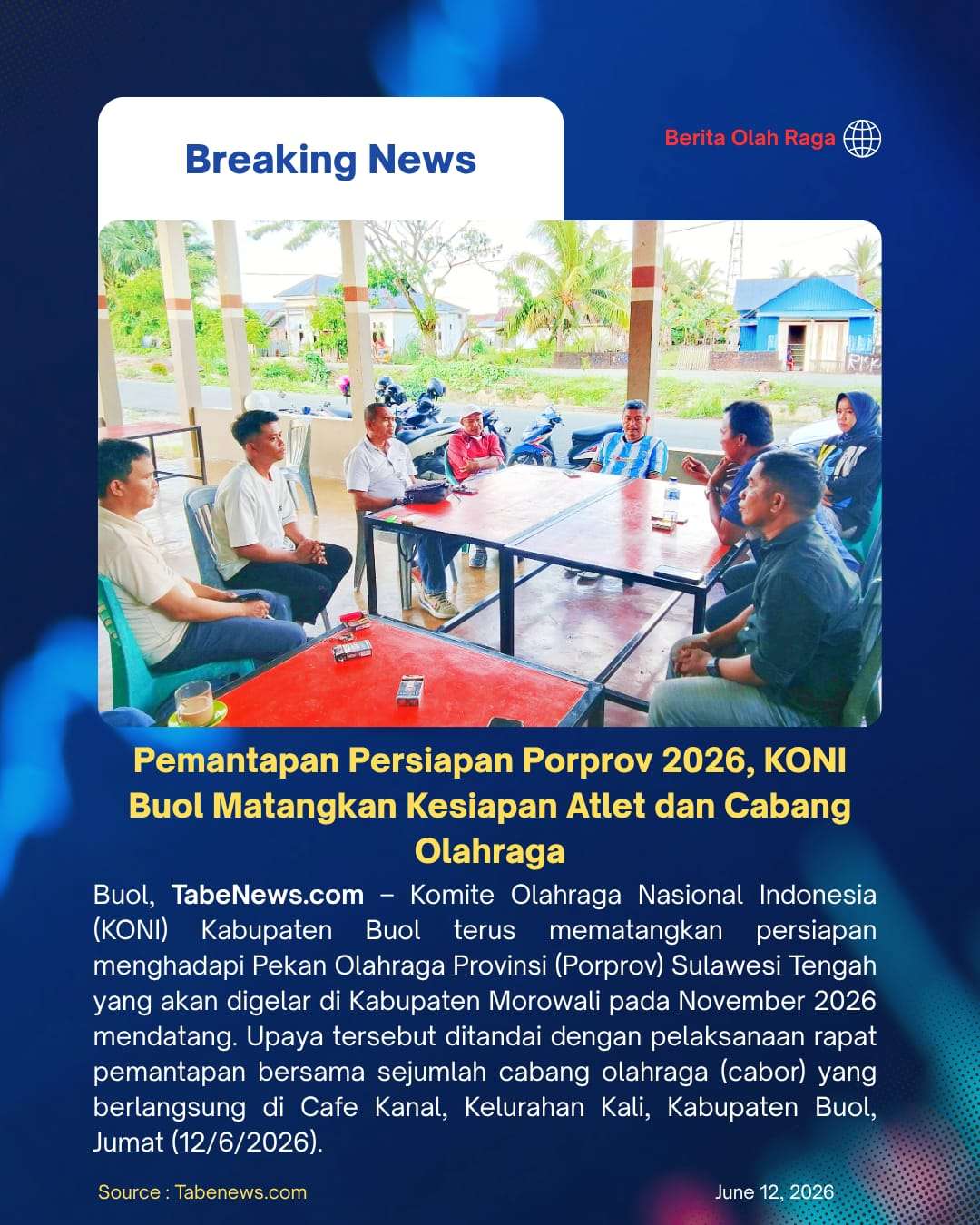 Pemantapan Persiapan Porprov 2026, KONI Buol Matangkan Kesiapan Atlet dan Cabang Olahraga