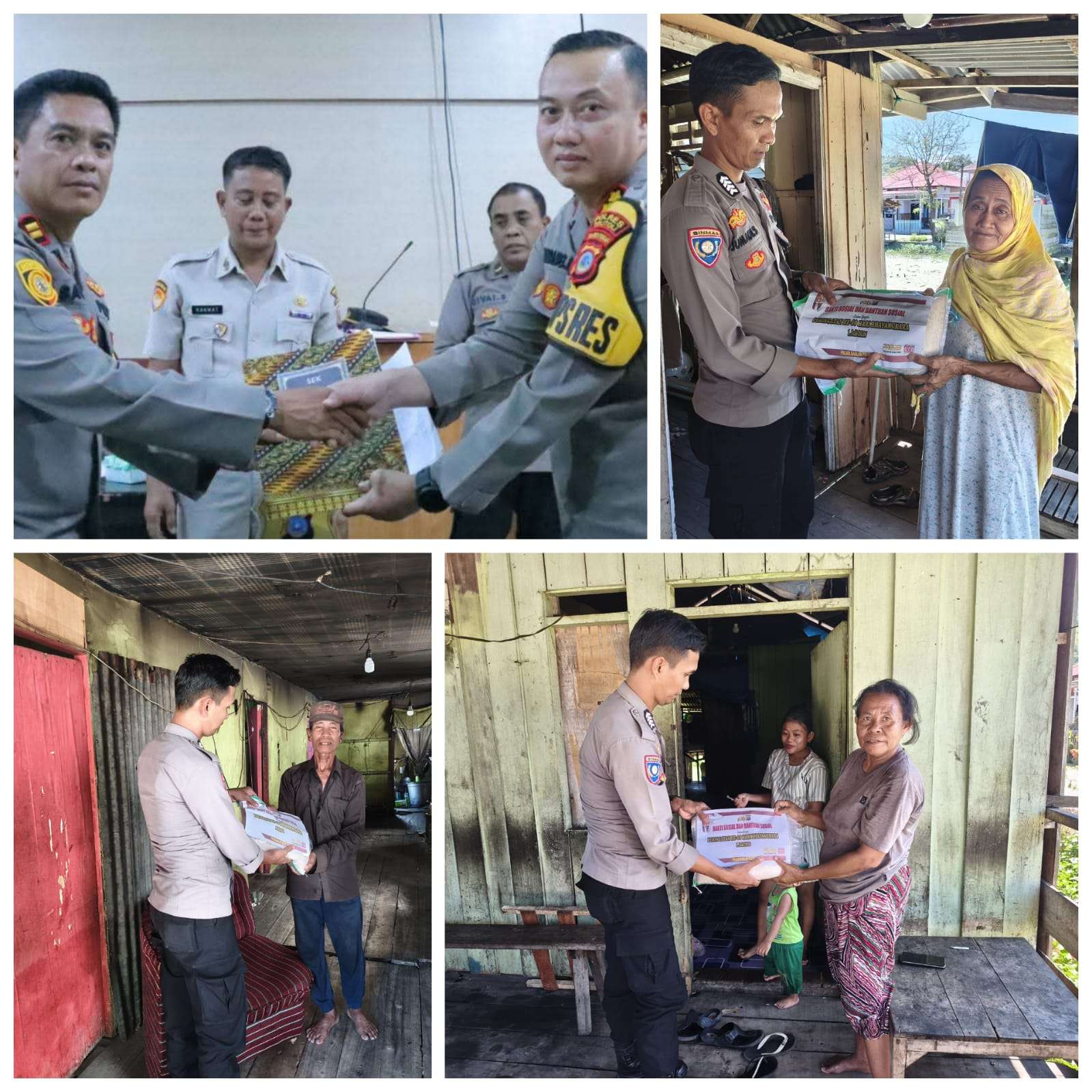 Bhabinkamtibmas Panasakan Salurkan Baksos Hari Ketiga, Bripka Jumadil: Semoga Meringankan Beban Warga