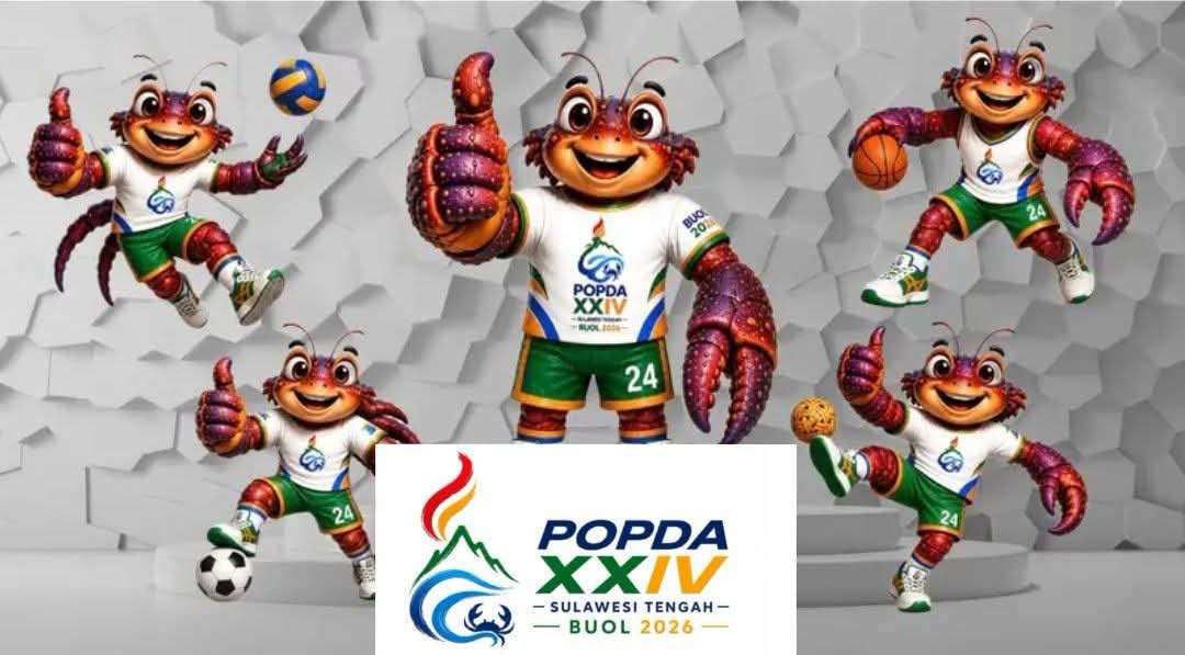 Kepiting Kenari Jadi Maskot POPDA XXIV Sulawesi Tengah 2026, Buol Angkat Kekayaan Alam dan Siap Sambut 700 Peserta