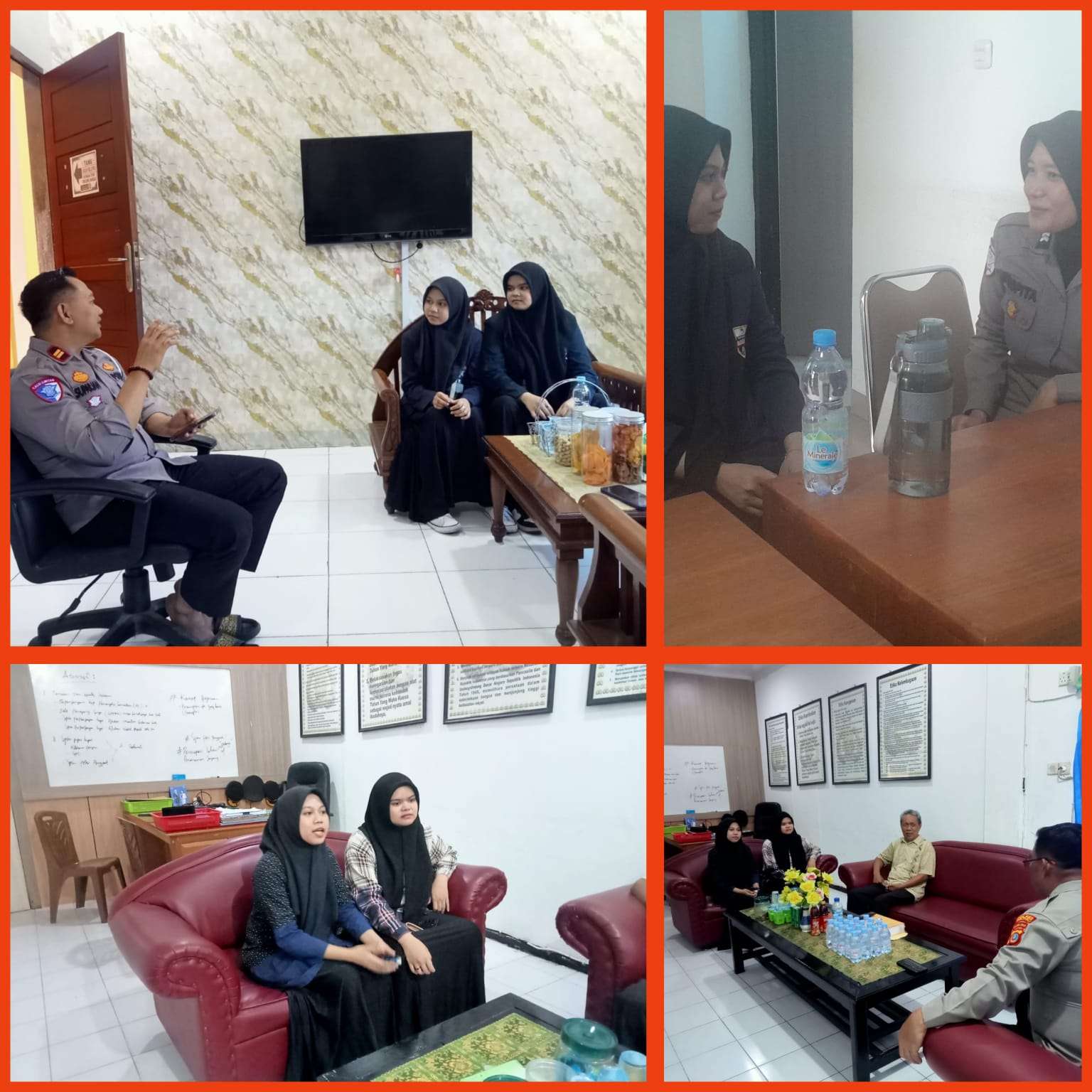 Mahasiswa universitas Bosowa akhirnya di tempatkan di Ruang baur SIM satlantas polres Tolitoli siang ini