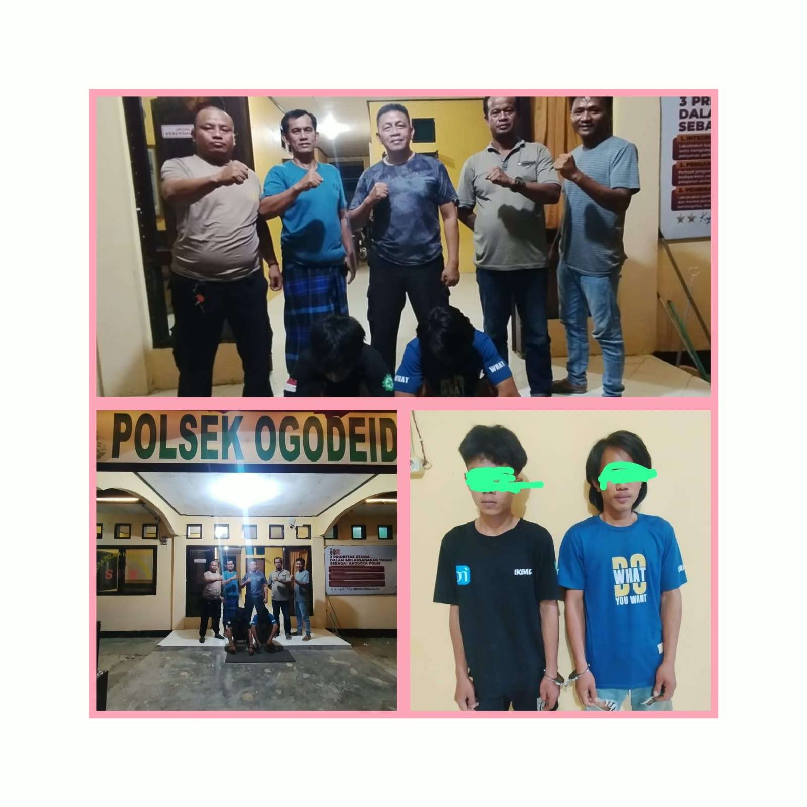 Polsek Ogodeide Tangkap Dua Pelaku Pencurian, Puluhan Juta Rupiah Digondol