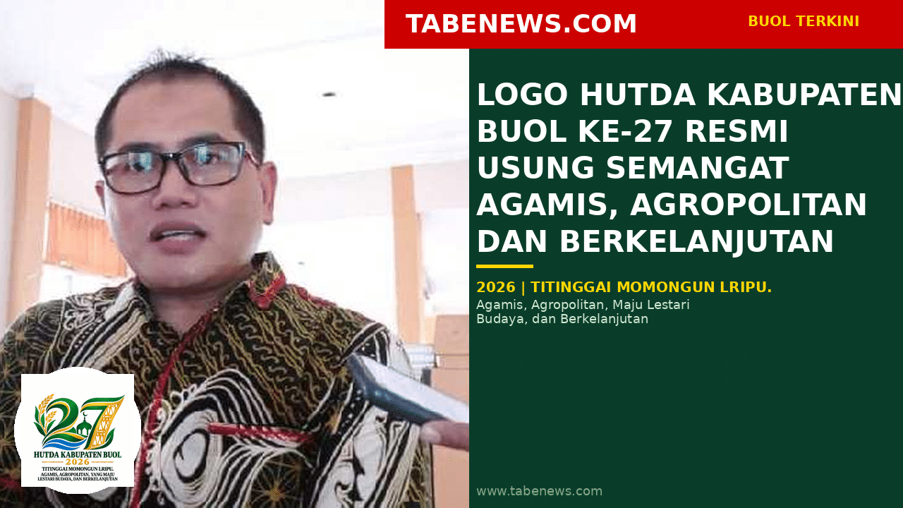 Logo HUTDA Kabupaten Buol ke-27 Resmi Usung Semangat Agamis, Agropolitan dan Berkelanjutan